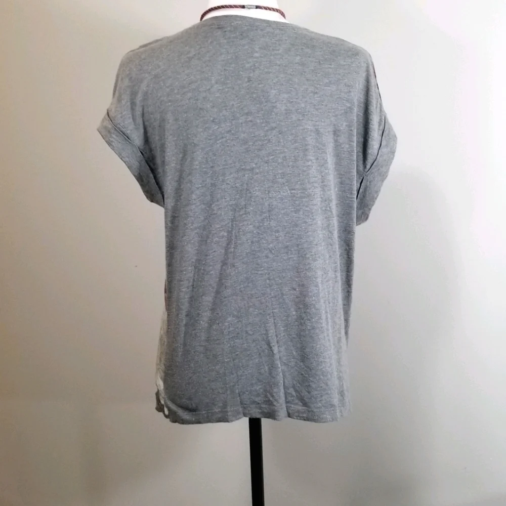 Zara W&B Floral See Through Blouse - Picture 4 of 6